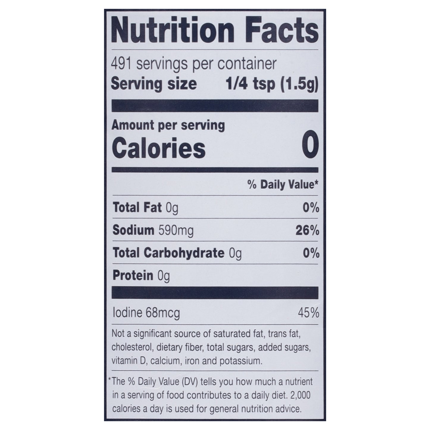 Morton Iodized Salt 26 oz