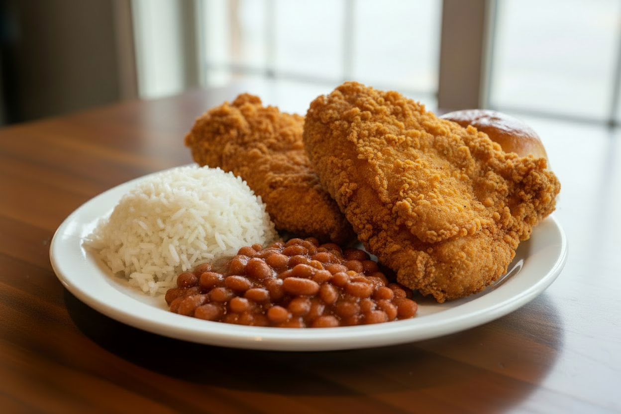 Fried Chicken Breast or Thigh 3 Pc Dinner