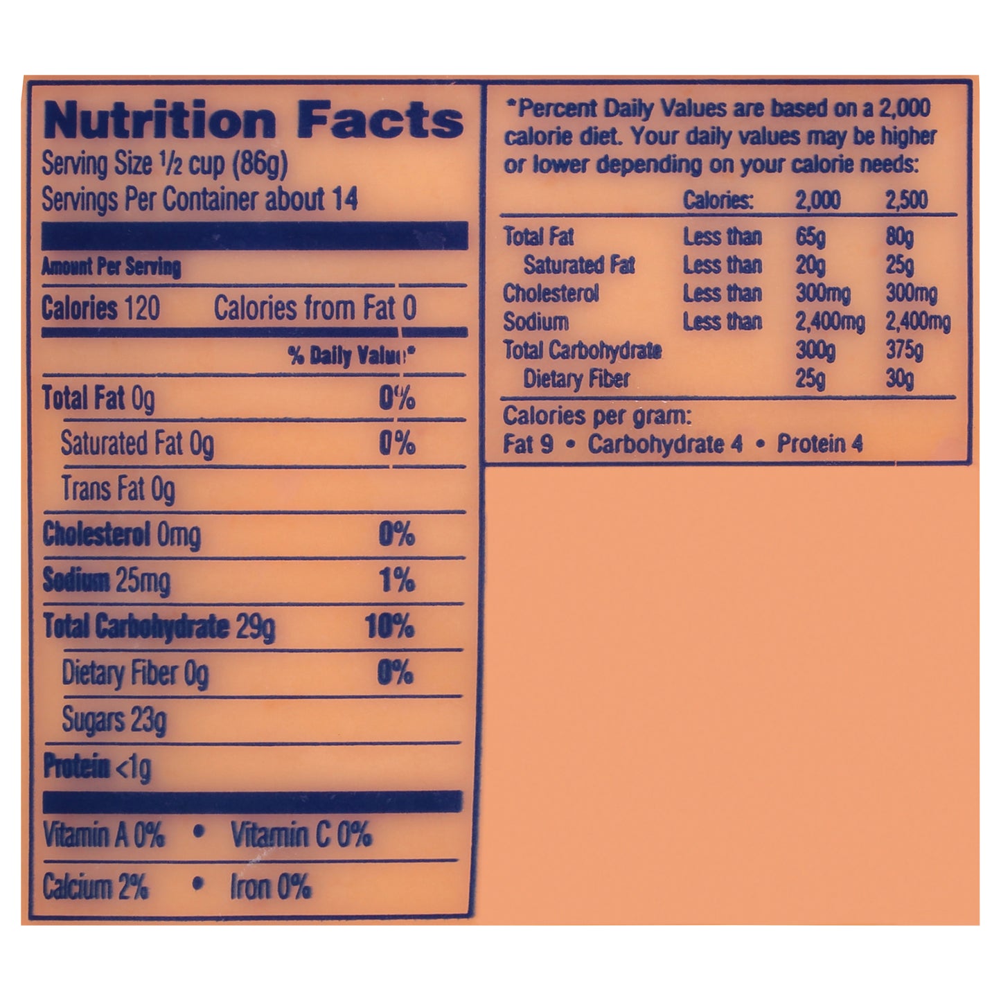 Kemps Fat Free Orange Sherbet 1.69 qt
