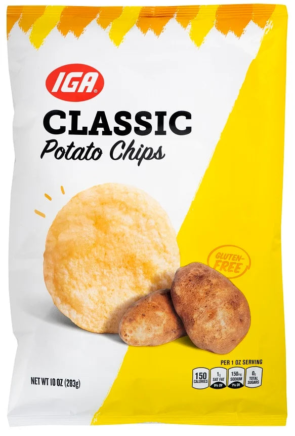 IGA POTATO CHIPS CLASSIC 10 OZ