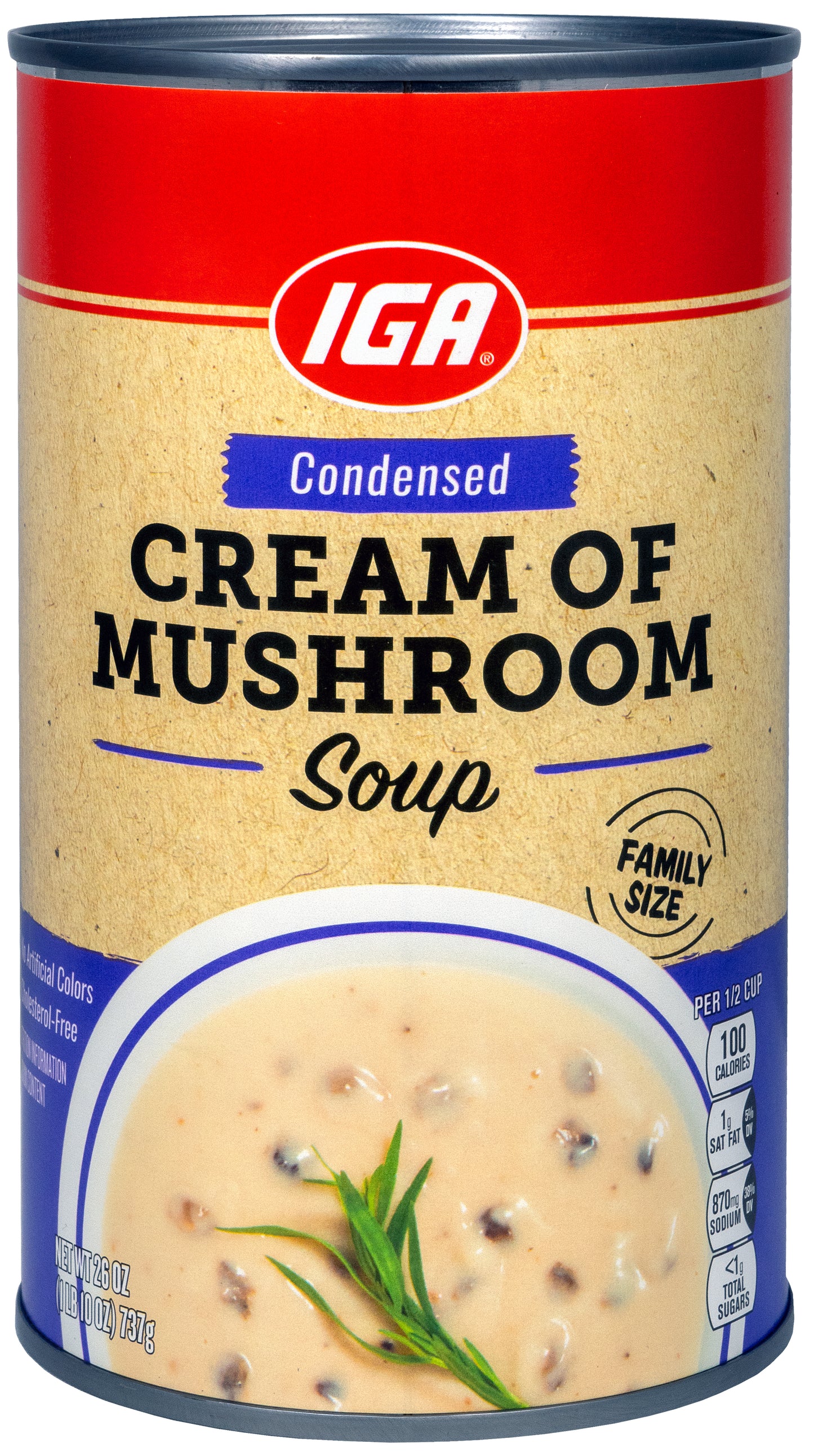 CREAM OF MUSHROOM SOUP FAMILY SIZE 26 OZ