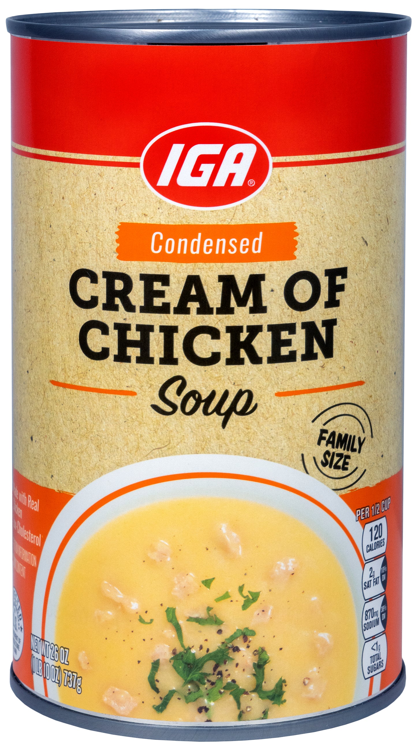 CREAM OF CHICKEN SOUP FAMILY SIZE 26 OZ
