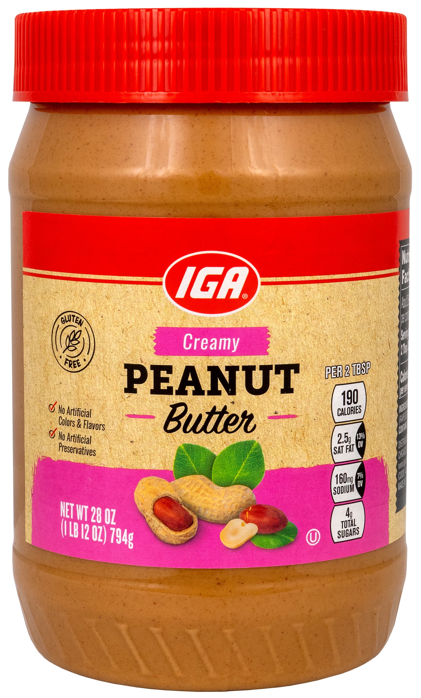 PEANUT BUTTER CREAMY 28 OZ