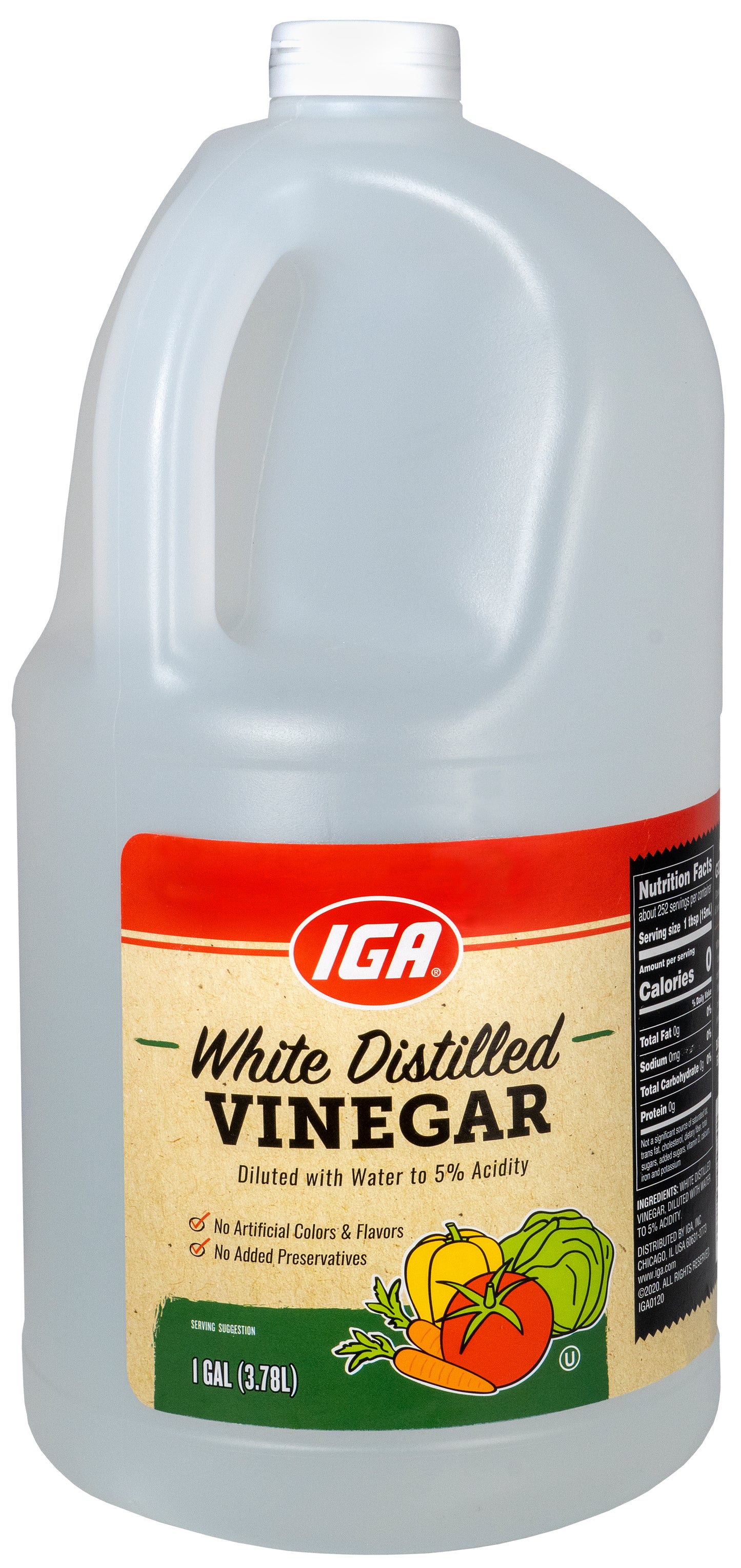 VINEGAR WHITE DISTILLED 5 PERCENT 128 OZ