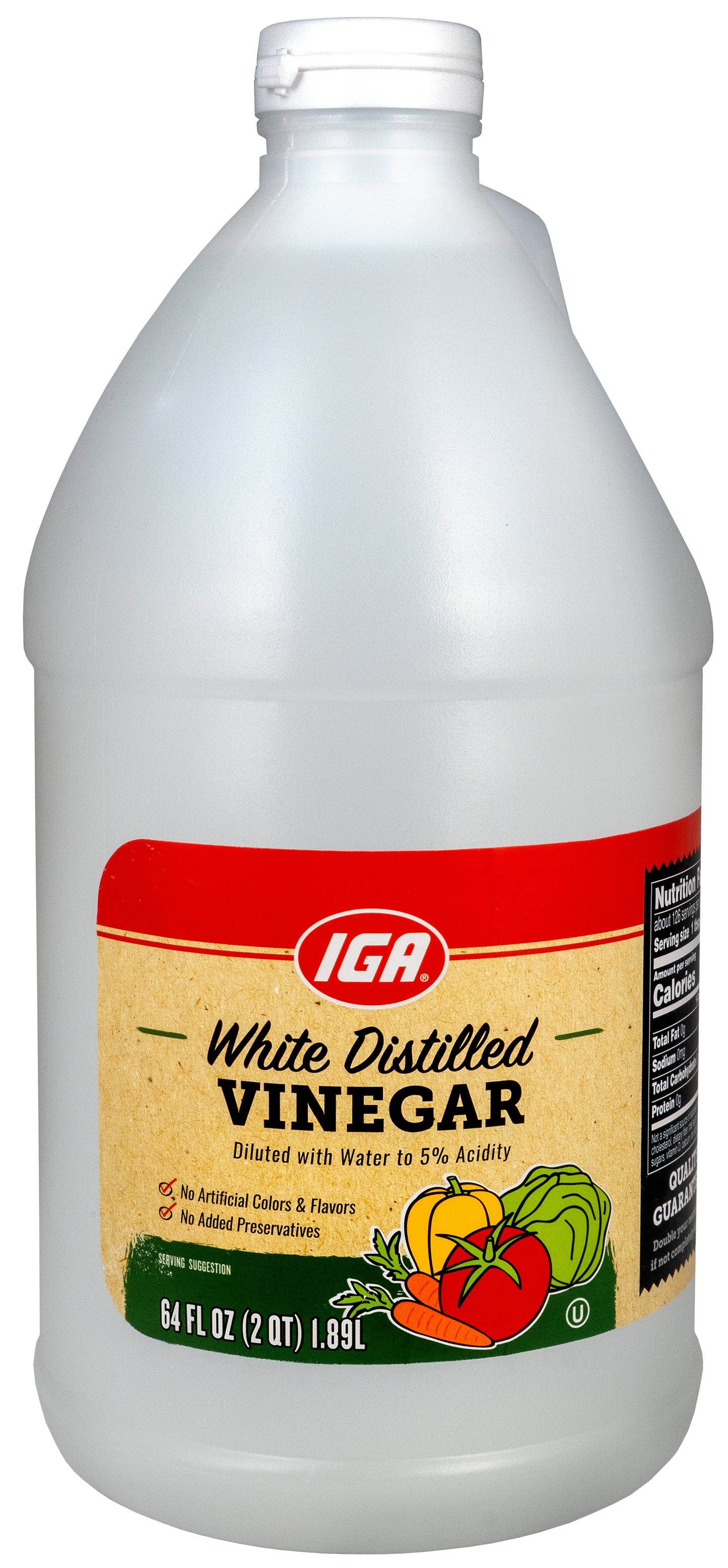 VINEGAR WHITE DISTILLED 5 PERCENT 64 OZ