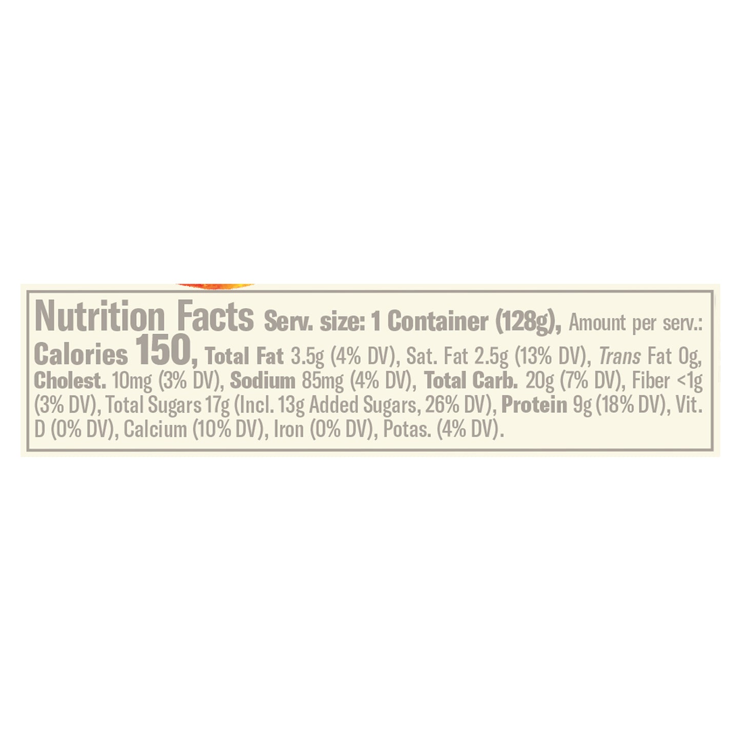 Chobani Flip Greek Perfect Peach Cobbler Yogurt 4.5 oz