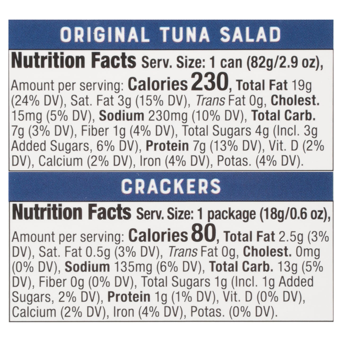 Bumble Bee Snack on the Run! Original Tuna Salad & Crackers 3.5 oz