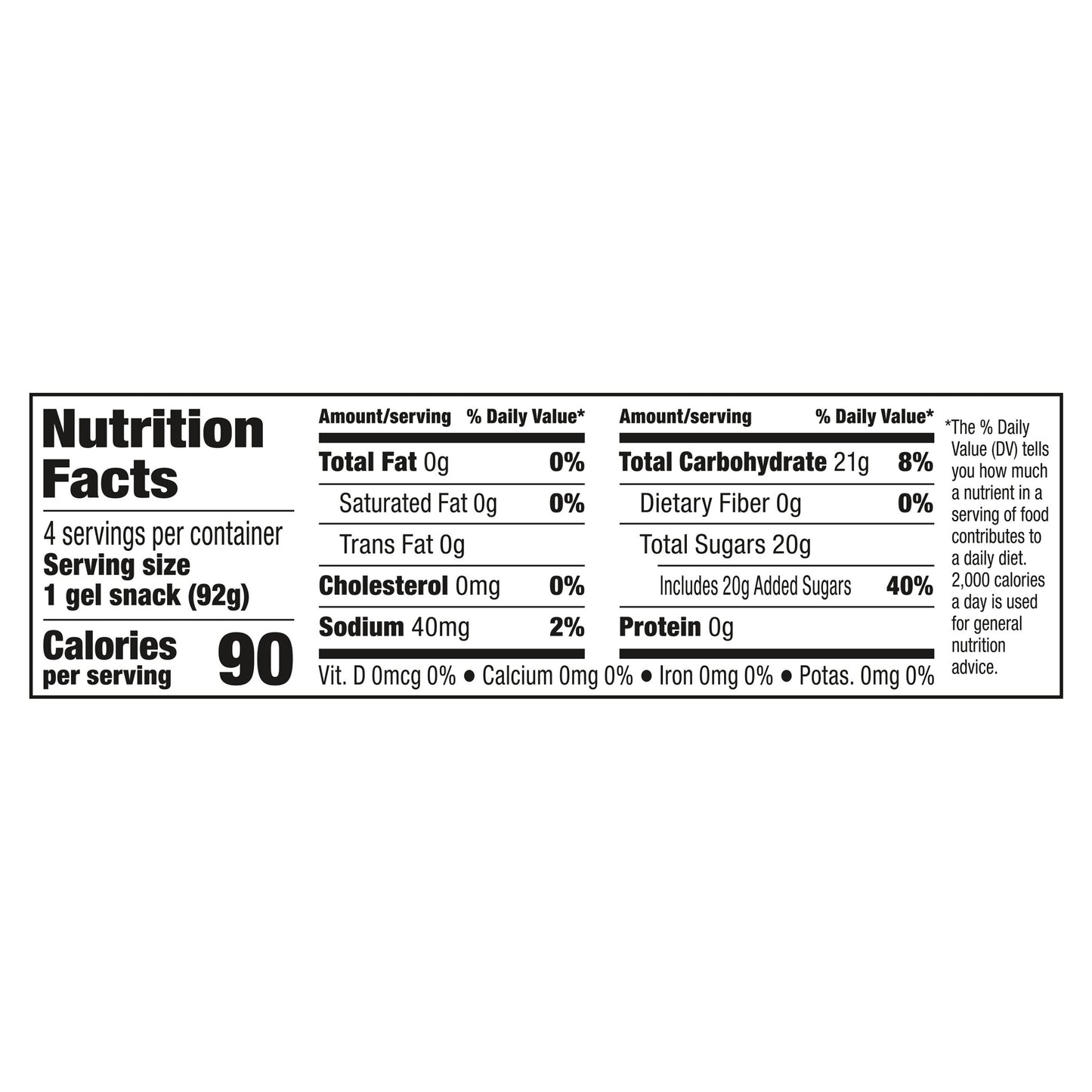 Snack Pack Strawberry Flavored Juicy Gels, 4 Count Snack Cups