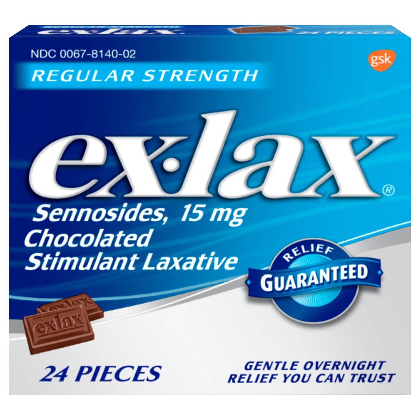 ex-lax Regular Strength Chocolated Stimulant Constipation Relief Laxative Pills - 24 count