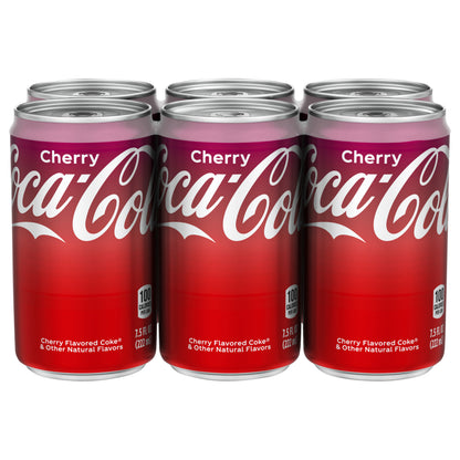 Coca-Cola Cherry Cans, 7.5 fl oz, 6 Pack
