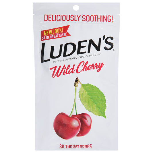Luden's Wild Cherry Throat Drops 30 ea