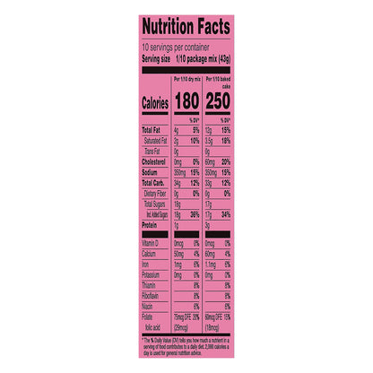 Duncan Hines Signature Perfectly Moist Strawberry Supreme Naturally Flavored Cake Mix, 15.25 OZ