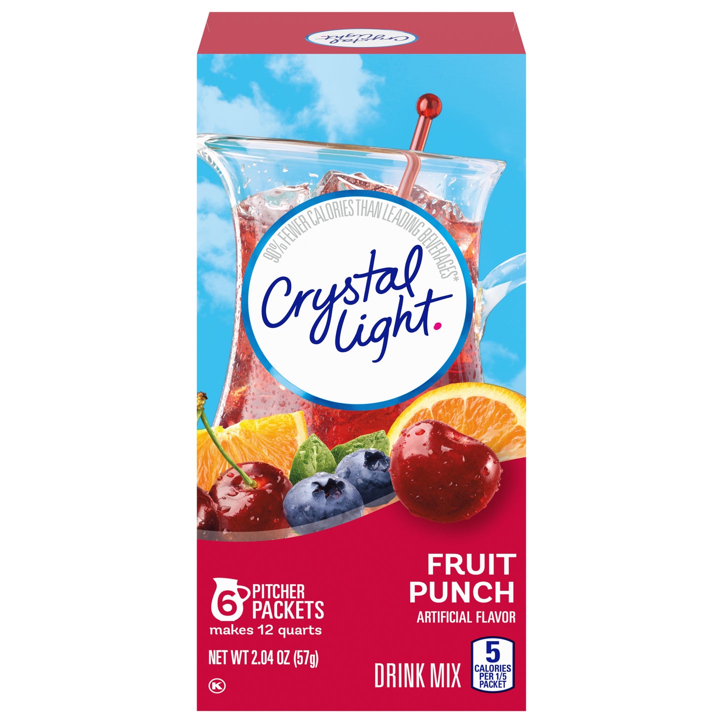 Crystal Light Fruit Punch Drink Mix 6 Packets