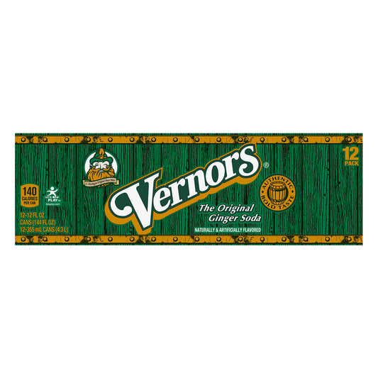 Vernors The Original Ginger Soda 12 - 12 fl oz Cans
