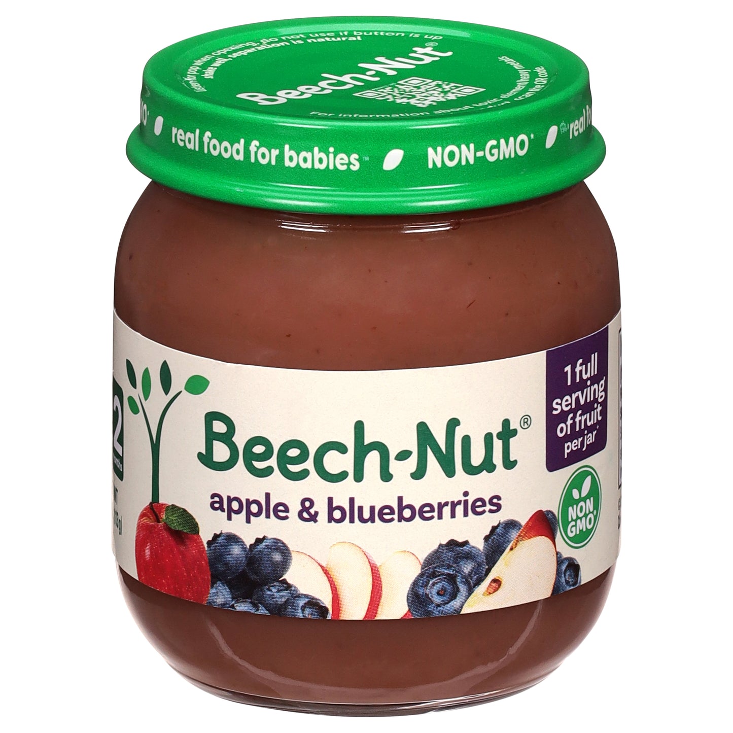 Beech-Nut Stage 2 (6+ Months) Apple & Blueberries 4 oz