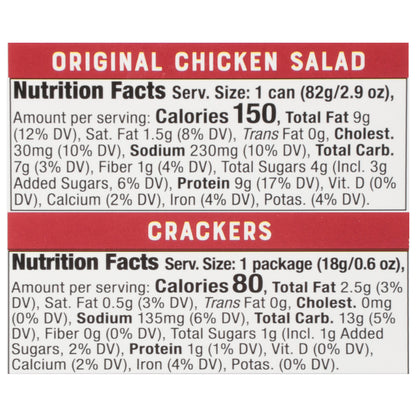 Bumble Bee Snack on the Run! Original Chicken Salad Kit with Crackers 3.5 oz