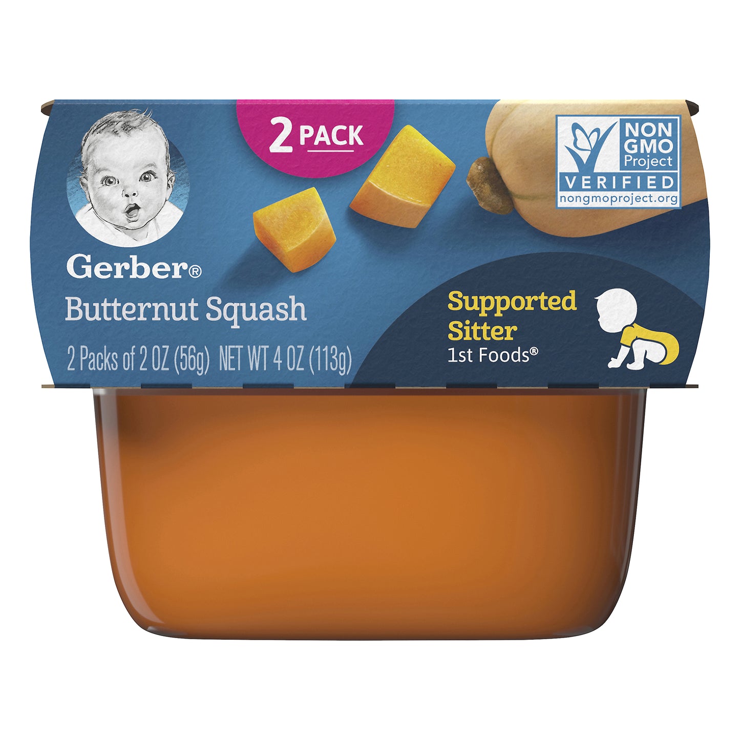 Gerber 2 Pack Butternut Squash Baby Food 2 ea