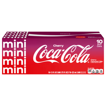 Coca-Cola Cherry Fridge Pack Cans, 7.5 fl oz, 10 Pack