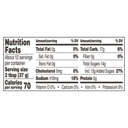 Buffalo Wild Wings Honey BBQ Sauce 12 fl oz