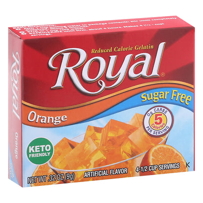 Royal Sugar Free Orange Gelatin 0.32 oz