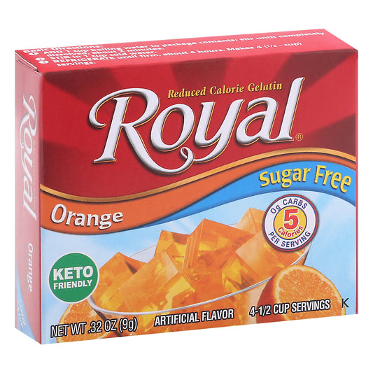 Royal Sugar Free Orange Gelatin 0.32 oz