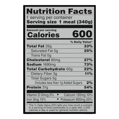 Banquet Mega Meals Boneless Fried Chicken, Frozen Meal, 12 oz.