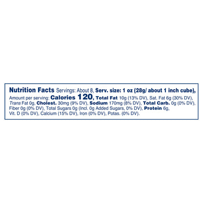Kraft Natural Cheese-Chunks Null Sharp Cheddar, 8 oz Wrapper