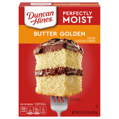 Duncan Hines Perfectly Moist Butter Golden Cake Mix, 15.25 OZ