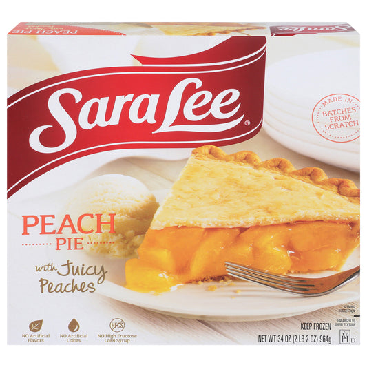 Sara Lee® Traditional Fruit Pie 9" Unbaked Peach 34oz