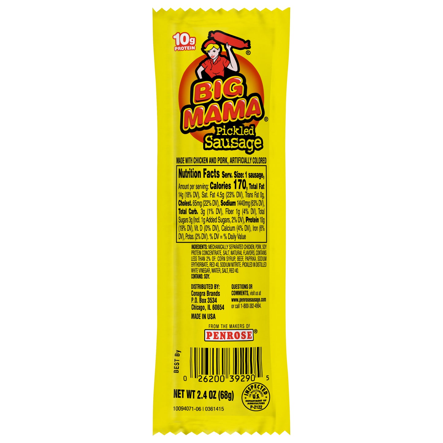 Penrose Big Mama Pickled Sausages, 2.4-oz.