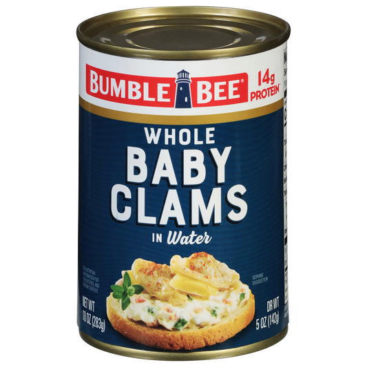 Bumble Bee Whole Baby Clams in Water 10 oz