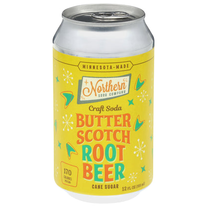 Northern Soda Company Cane Sugar Butter Scotch Root Beer Craft Soda 12 fl oz