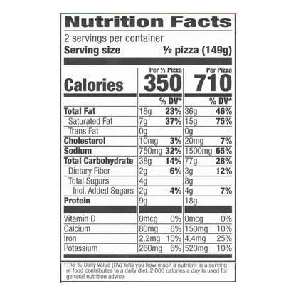 Totino's Party Pizza, Triple Meat, Frozen Snacks, 10.5 oz, 1 ct