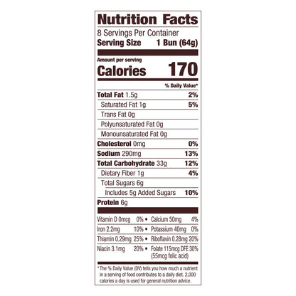Pepperidge Farm Farmhouse Butter Hamburger Buns, 8-Pack Bag
