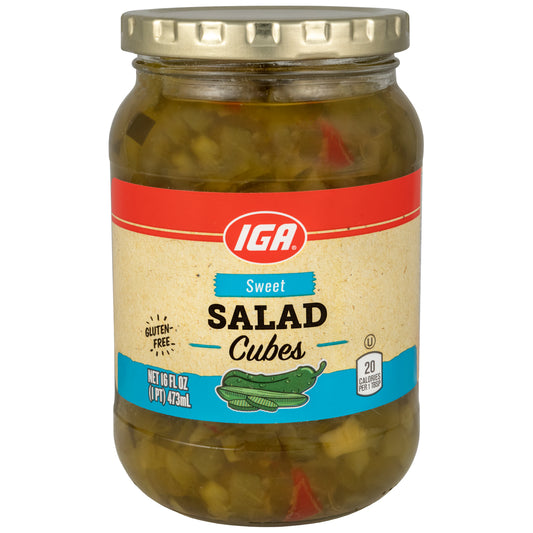 PICKLES SWEET SALAD CUBES 16 OZ
