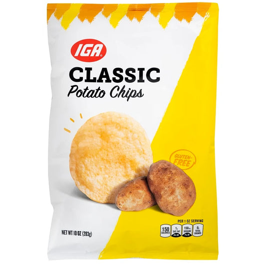 IGA POTATO CHIPS CLASSIC 10 OZ