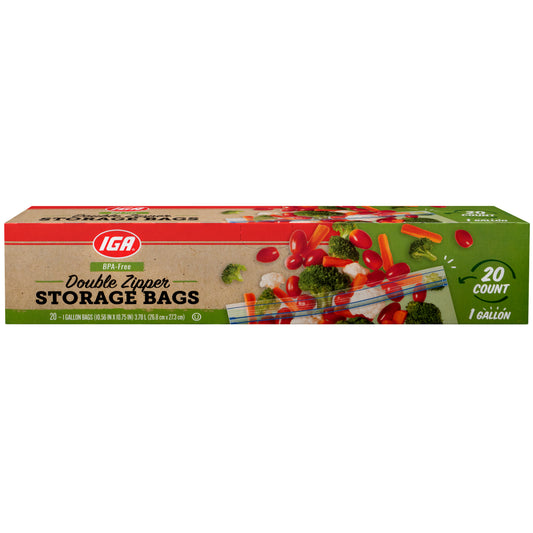 STORAGE BAGS S&S 20 CT 1 GAL