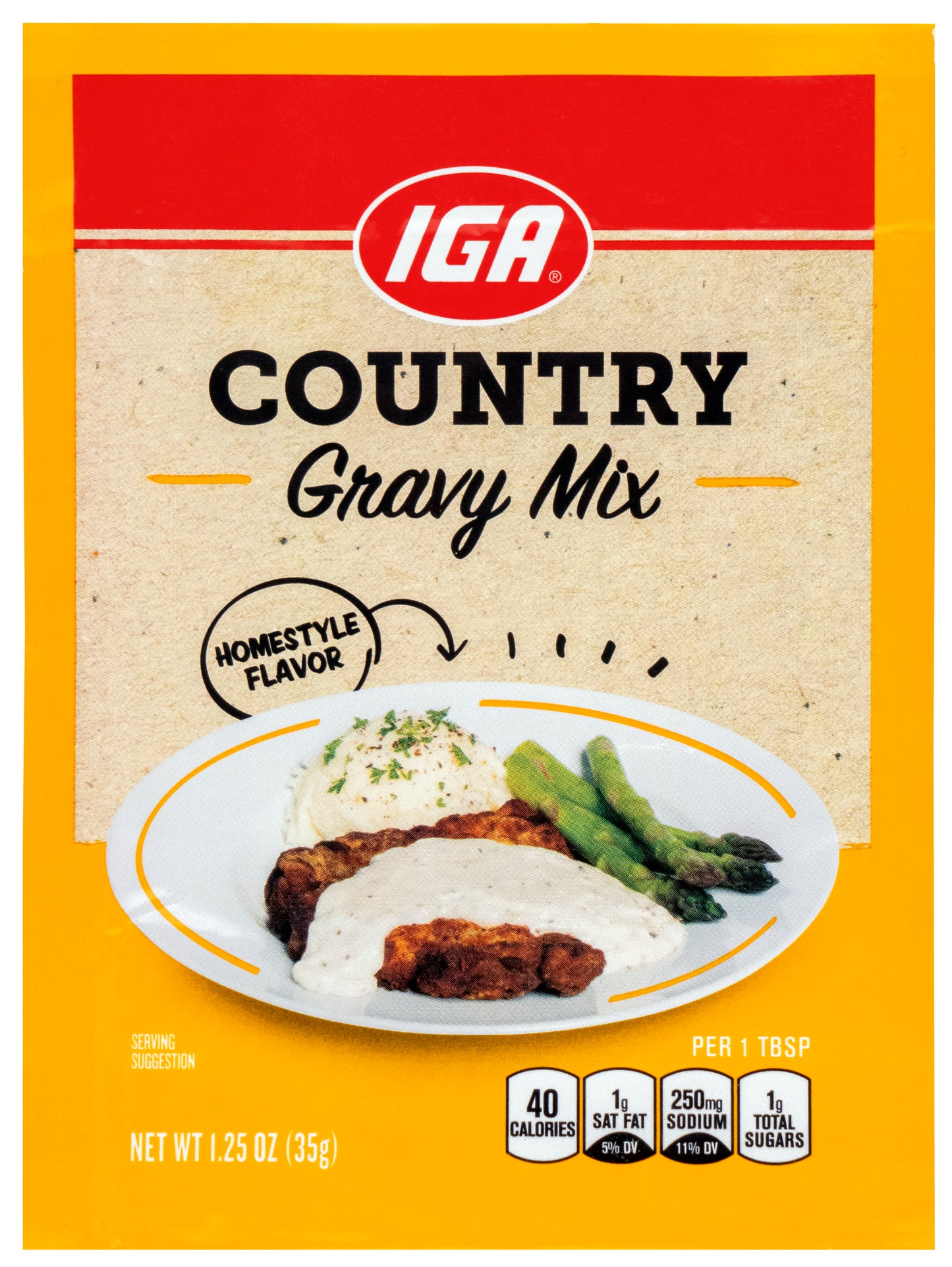 COUNTRY GRAVY SEASONING MIX 1.25 OZ
