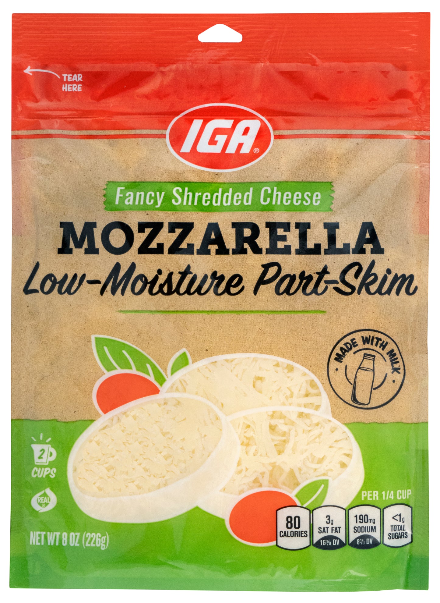 SHREDDED MOZZARELLA FANCY CHEESE  8 OZ