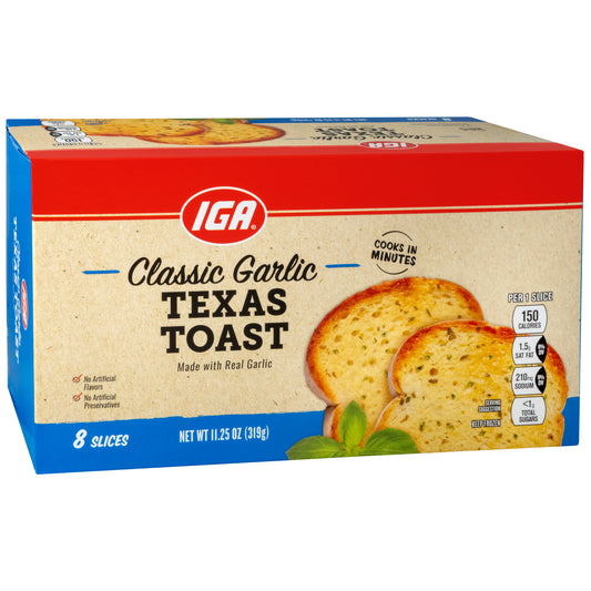 GARLIC BREAD TEXAS TOAST 8 CT BOX FRZ 11.25 OZ