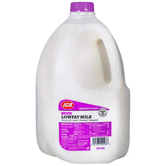 MILK 1% LOWFAT LABEL GAL