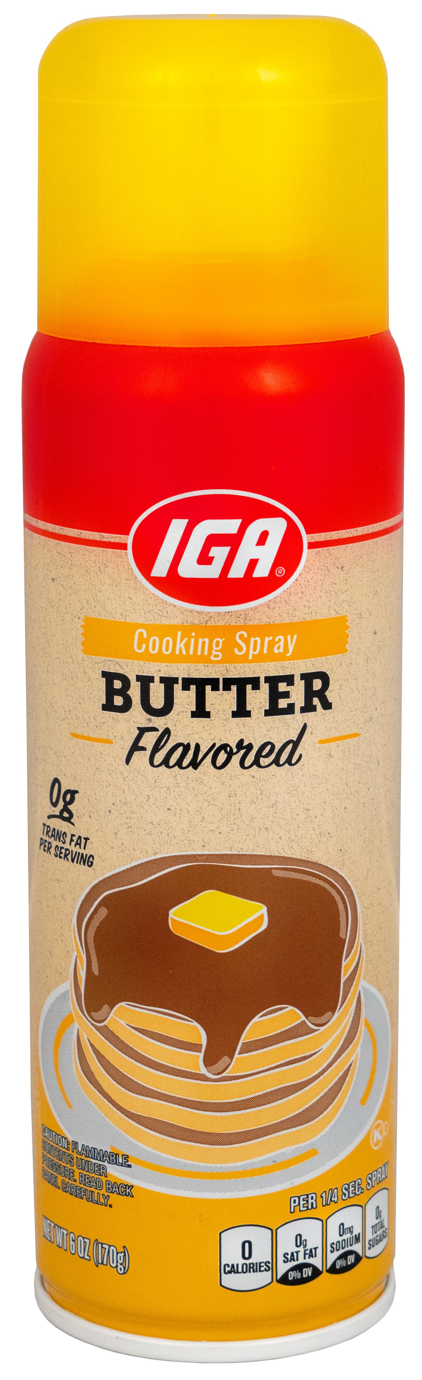 COOKING SPRAY BUTTER FLAVORED 6 OZ