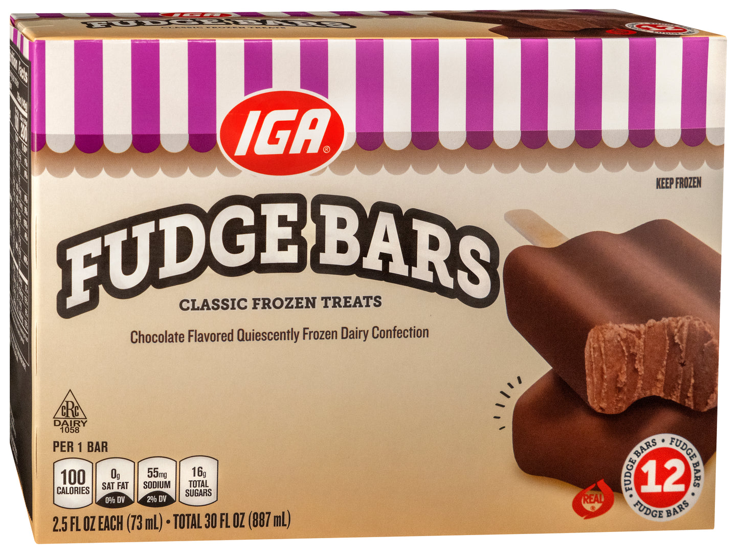 FUDGE BARS 12 CT BOX 30 oz