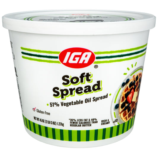 SOFT SPREAD 51 PERCENT VEG OIL 45 OZ