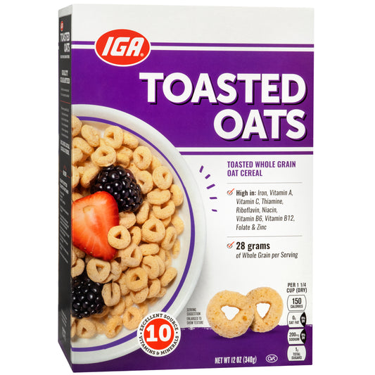 TOASTED OATS CEREAL 12 OZ