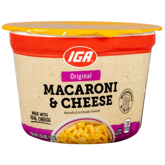 MACARONI & CHEESE BOWL SINGLES 2.05 OZ
