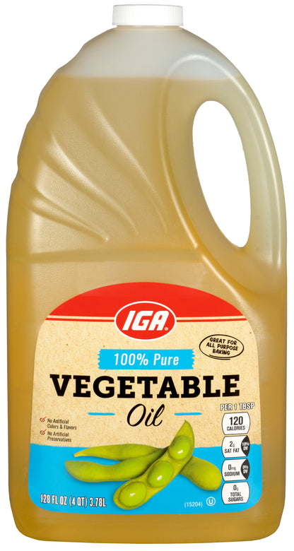 OIL VEGETABLE 100% PURE 1 GAL 128 OZ