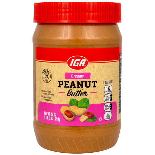 PEANUT BUTTER CREAMY 28 OZ