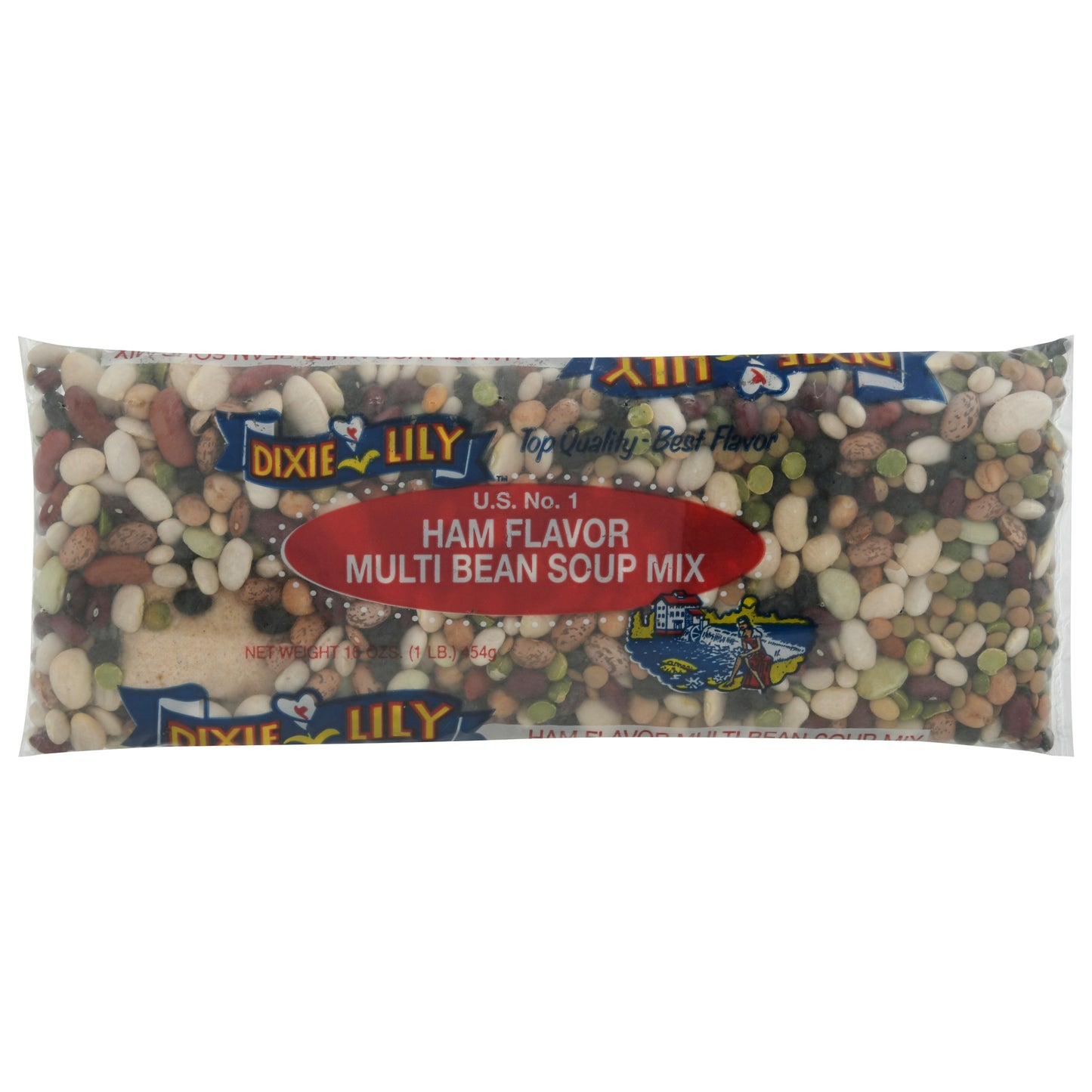 Dixie Lily Ham Flavor Multi Bean Soup Mix 16 oz
