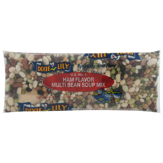 Dixie Lily Ham Flavor Multi Bean Soup Mix 16 oz